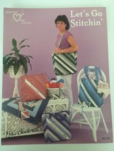 Lets Go Stitchin Easy to Make Strip Quilted Totes Nila Blackwell Designe... - $4.99