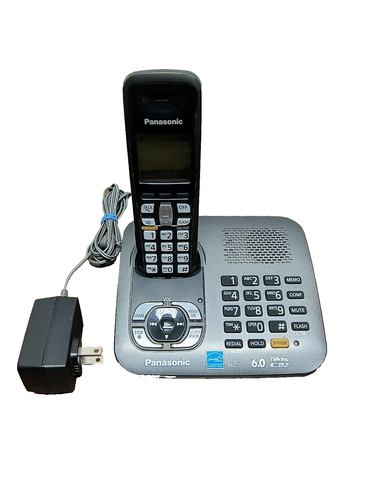 Panasonic DECT 6.0 KX-TG6441 T Cordless answering machine w/ KX-TGA641 ...