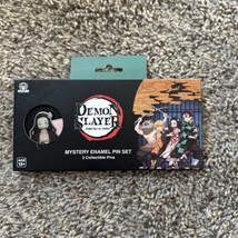 Demon Slayer Mystery Enamel Pin Set 3 collectible Pins Shinobu Zenitsu I... - $21.49