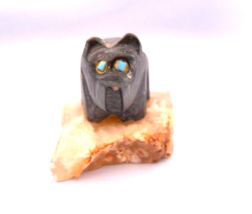 ZUNI Native American Pueblo Indian Unique Bear on Stand Davin Lamy  # 09... - $24.75