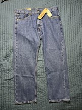 New With Tags Levi’s 505 Denim Jeans Straight Leg Size 38x29 Blue - $34.65