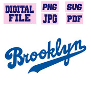 svg/png/jpg/pdf Brooklyn baseball cut file for Cricut .. instant downloa... - $2.99