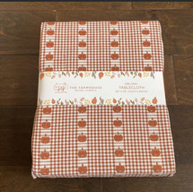 The Farmhouse Rachel Ashwell Pumpkin Tha Tablecloth Plaid 60”x118” Oblong - £33.79 GBP