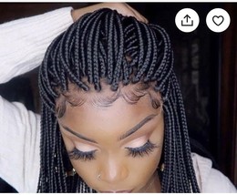 Jumbo Knotless Braided Wig Box braids Full lace braids wig Senegalese - $168.30