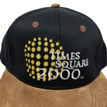 VTG NWT Times Square 2000 Suede Leather Bill Hat The Global Celebration ... - £39.41 GBP