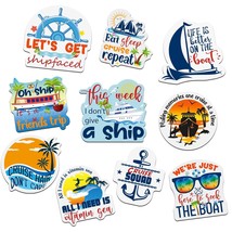 10 Pcs Cruise Door Magnets Decorations Funny Boat Anchor Steering Wheel ... - £25.24 GBP