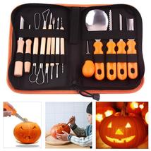 14pcs Pumpkin Carving Tool Halloween Stainless Steel Lantern Making Set - £19.14 GBP