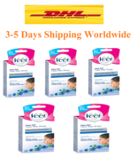 5X Veet Facial Hair Remover Wax Strips Easy Gel Sensitive Skin 100 Wax T... - £44.62 GBP