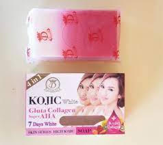 Kojic White Gluta Collagen Super AHA Soap /7 Days Days White Result ORIGINAL