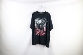 Vintage Streetwear Mens 3XL Faded Fire Flames Grim Reaper Short Sleeve T-Shirt - £31.11 GBP