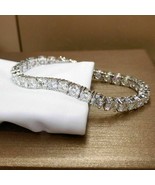 20Ct Round Cut Lab Created Diamond Tennis Bracelet 14K White Gold Plated... - $316.39 CAD