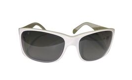 Chanel 5083-H White Sunglasses CC Logo Mother of Pearl Italy Vintage image 2
