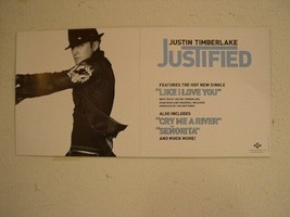 Justin Timberlake Poster Justified Nsync N*sync Promo - $26.99