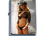Pin Up Cowgirls D5 Flip Top Dual Torch Lighter Wind Resistant - $16.78