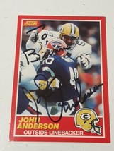 John Anderson Green Bay Packers 1989 Score Autograph Card #147 READ DESCRIPTION - $4.94