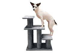 STEADY PAWS 3 STEP PET STAIR GRAY BRAND NEW - £28.23 GBP