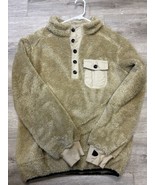 Buffalo Jackson Trading Kodiak Fleece Pullover S - Tan Brown Sherpa Gorp... - $67.60 CAD