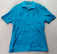 Beagle Brand Polo Shirt Men&#39;s XL Blue Tie Dye Short Sleeve Logo Basics Everyday - £14.46 GBP