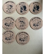 One Piece Natsucomi 2010 Cork Coaster Lot of 9 Luffy - $32.82 CAD