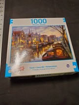 Canal Life 1000 Piece Puzzle Romantic Holiday Sure Lox New Factory Sealed - £10.39 GBP
