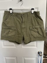 Cabelas Cargo Shorts Olive Green Men’s Size 42 Pockets Hiking Utility Elastic - £9.35 GBP