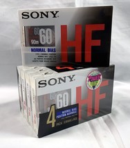 5 New Sealed Sony Type I HF 60 Minute Cassette Tapes - $19.75
