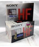 5 New Sealed Sony Type I HF 60 Minute Cassette Tapes - £15.78 GBP