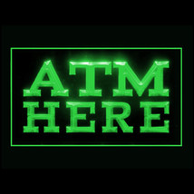 120170B ATM Here Magnetic Stripe Balance Inquiry Payment Access LED Light Sign - £17.35 GBP