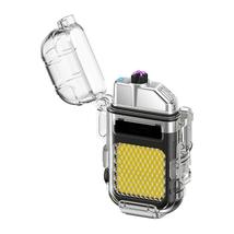 2 In 1 Dual Arc Lighter Mini Flashlight Waterproof Electronic Cigarette ... - £18.05 GBP+