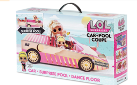 LOL Surprise Car-Pool Coupe with Exclusive Doll, Surprise Pool &amp; Dance Floor - £55.92 GBP