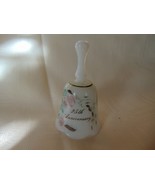 Fenton White Milk Glass Hand Painted Bell - $18.80