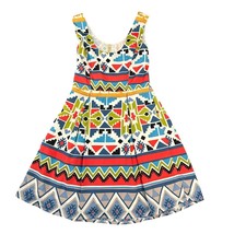 Alice Moon Dress Womens Small Colorful Southwestern Aztec Pleated Summer... - $24.99