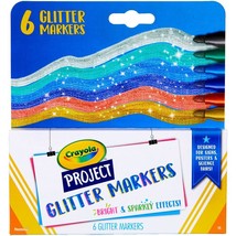 Crayola Project Markers 6/Pkg-Glitter Colors - $26.18