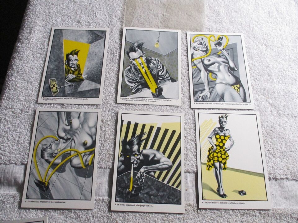 Jean Michel Nicollet Postcards Artwork vintage 1984 NOS - $49.49