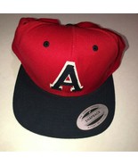 NEW Aeropostale Letter A Snapback Hat Adjustable Size Red and Blue - $276.49 MXN