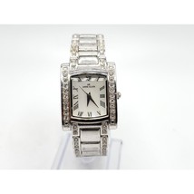 Anne Klein Watch Women New Battery Silver Tone Diamond Accent Roman Numerals - £23.67 GBP