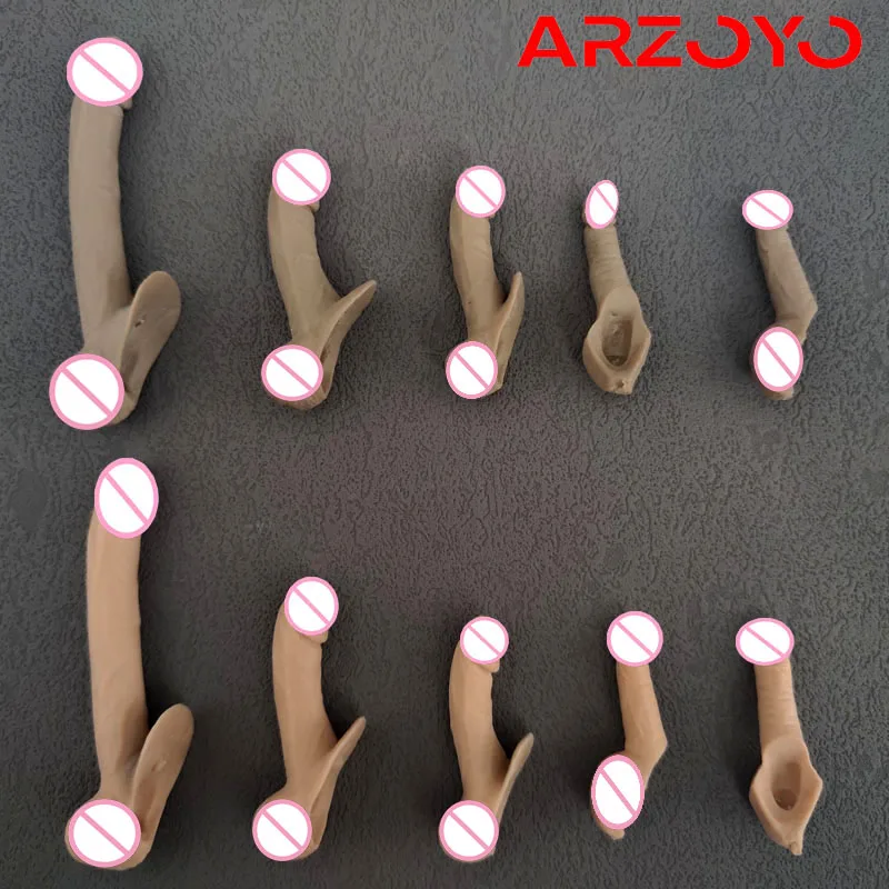 5pcs/set 1/6 Scale Accessories Male Genital Parts Silicone Penis Model f... - $12.64