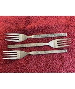 (3) Vtg Salad Fork Costellano National Stainless - $20.78