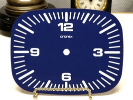NOS Cronex, Jaz Quartz Double Sided Metal Clock Dial Part 5 3/4&quot; x 7 1/2&quot; - £9.28 GBP