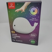 Globe Electric Whale MultiColor LED Rechargeable Silicone Night Light Wally - £11.98 GBP