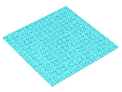 SLK 16X16 Base Plate Clear Blue Building Parts DIY Minifigure Toy Gift - $7.60