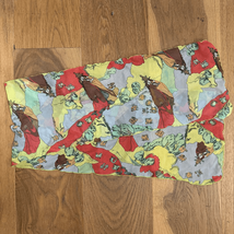 Vintage 70s Psychedelic Royal Lovers Zodiac Rectangular Scarf 48” x 9.5” - $1,013.63 MXN