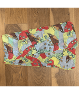 Vintage 70s Psychedelic Royal Lovers Zodiac Rectangular Scarf 48” x 9.5” - $995.13 MXN