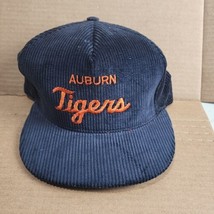 Vintage Auburn Tigers Script Snapback Hat Cap AJD Corduroy Vtg - £78.15 GBP