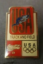 Coca-Cola USA Track and Field Olympics Lapel Pin - £2.78 GBP