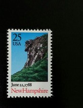 1988 25c New Hampshire, Old Man of the Mountain Scott 2344 Mint F/VF NH - £0.77 GBP