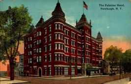 Newburgh NY-New York, The Palatine Hotel Antique 1915 Postcard bk53 - £3.97 GBP