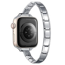 9mm Stainless Steel Italian Charm Bracelet Single Band Apple Wat Compatible - $14.88