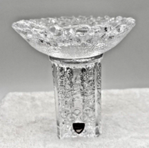 Olympics Orrefors Sweden 1984 Votive Candle Holder w Tag 4 3/4&quot; Tall Ice Crystal - £28.78 GBP