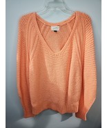 Universal Thread XXL Tunic Lightweight Sweater Orange V-Neck  Relax Fit - $16.38 CAD